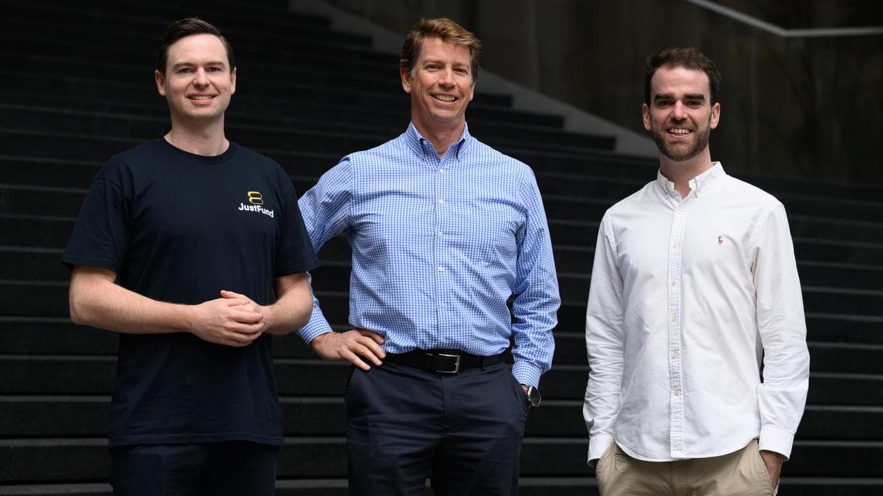 JustFund founders Jack O'Donnell, Craig Carroll and Andy O'Connor