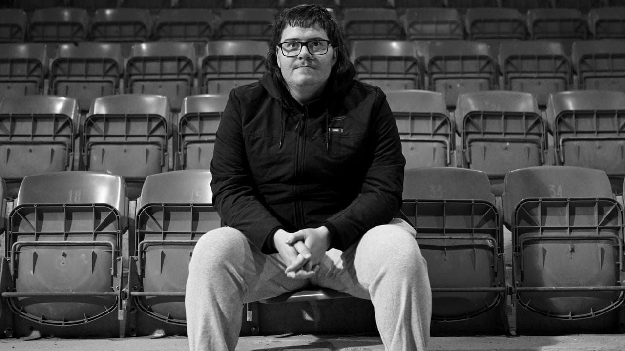 Punter Seth Hermann at Dapto Greyhound Races