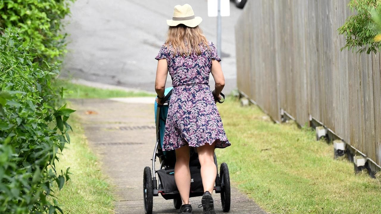 A mother pushing a stroller (file pic)