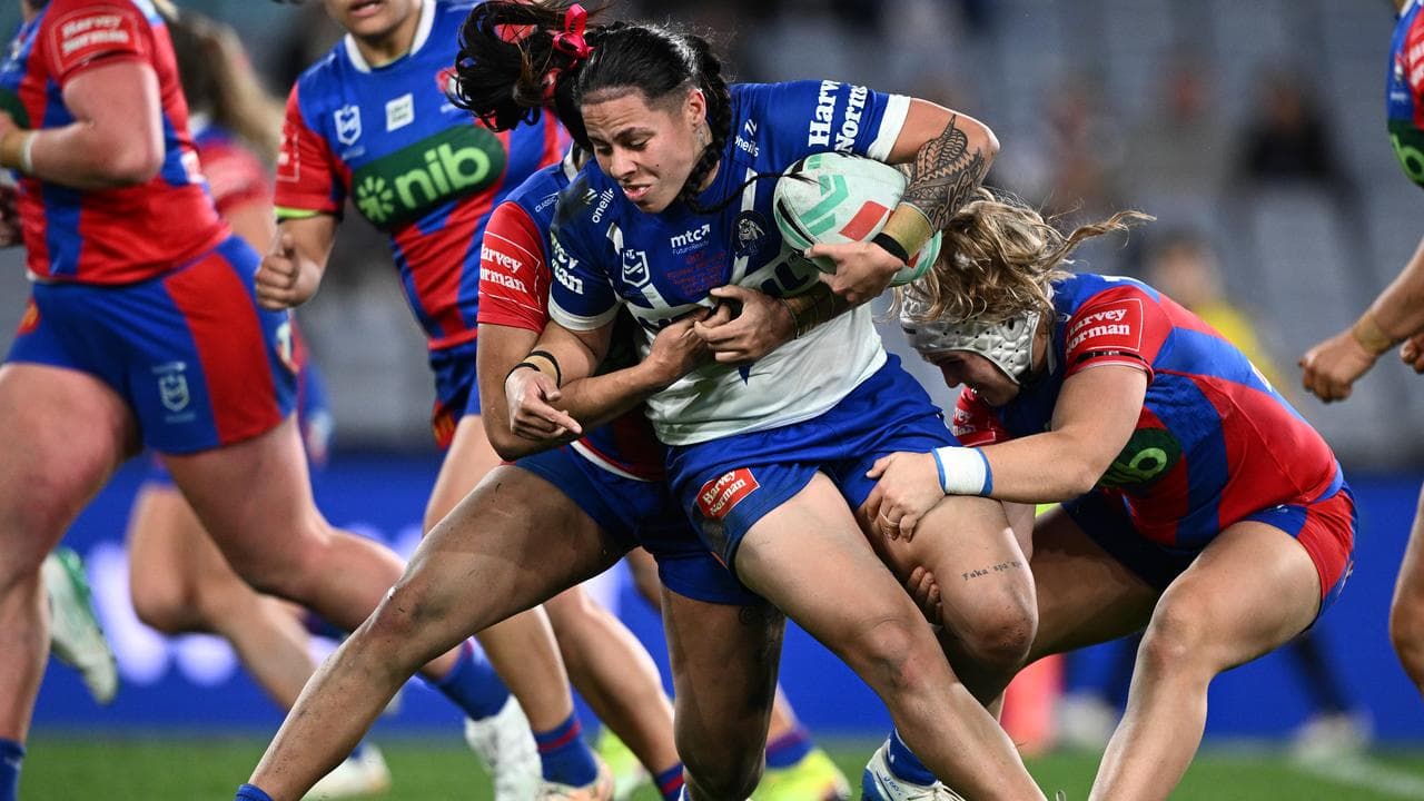 Canterbury's Angelina Teakaraanga-Katoa is tackled