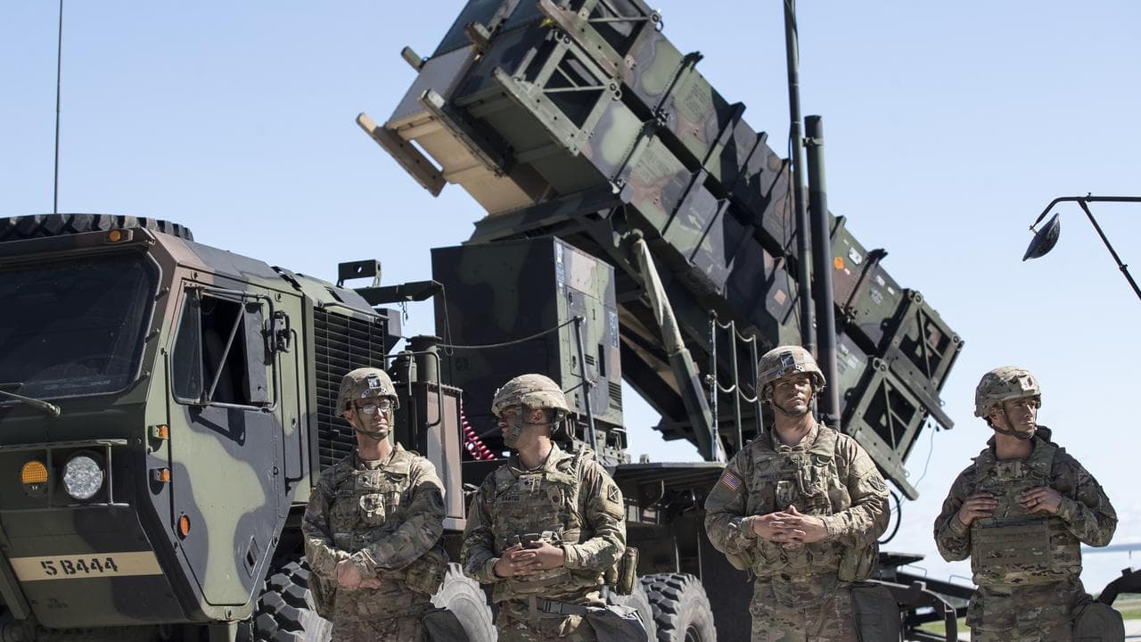 Patriot surface-to-air missile battery