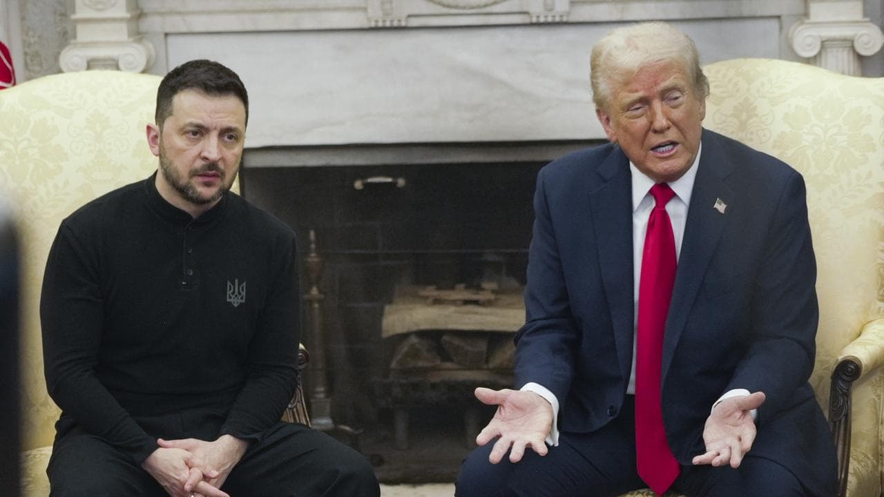 Ukrainian President Volodymyr Zelenskiy and US President Donald Trump