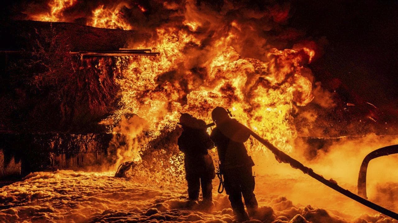 a Russian attack in Kharkiv region