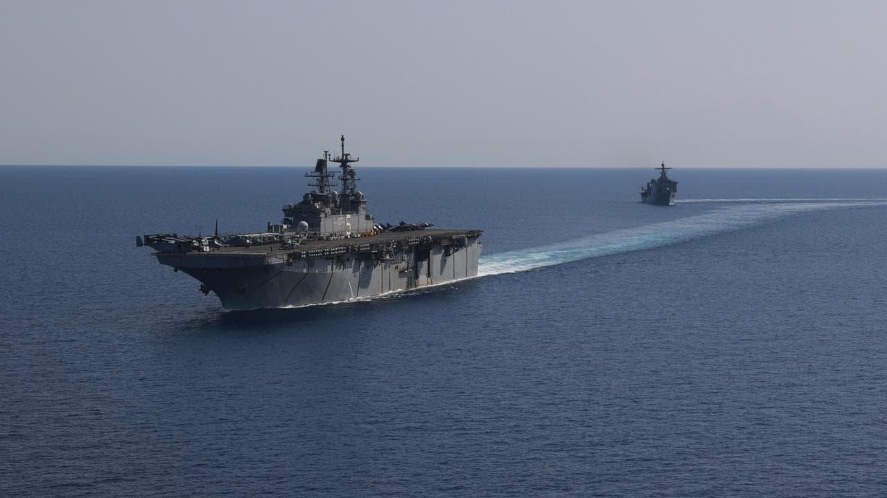 US Navy Ships in the Red Sea
