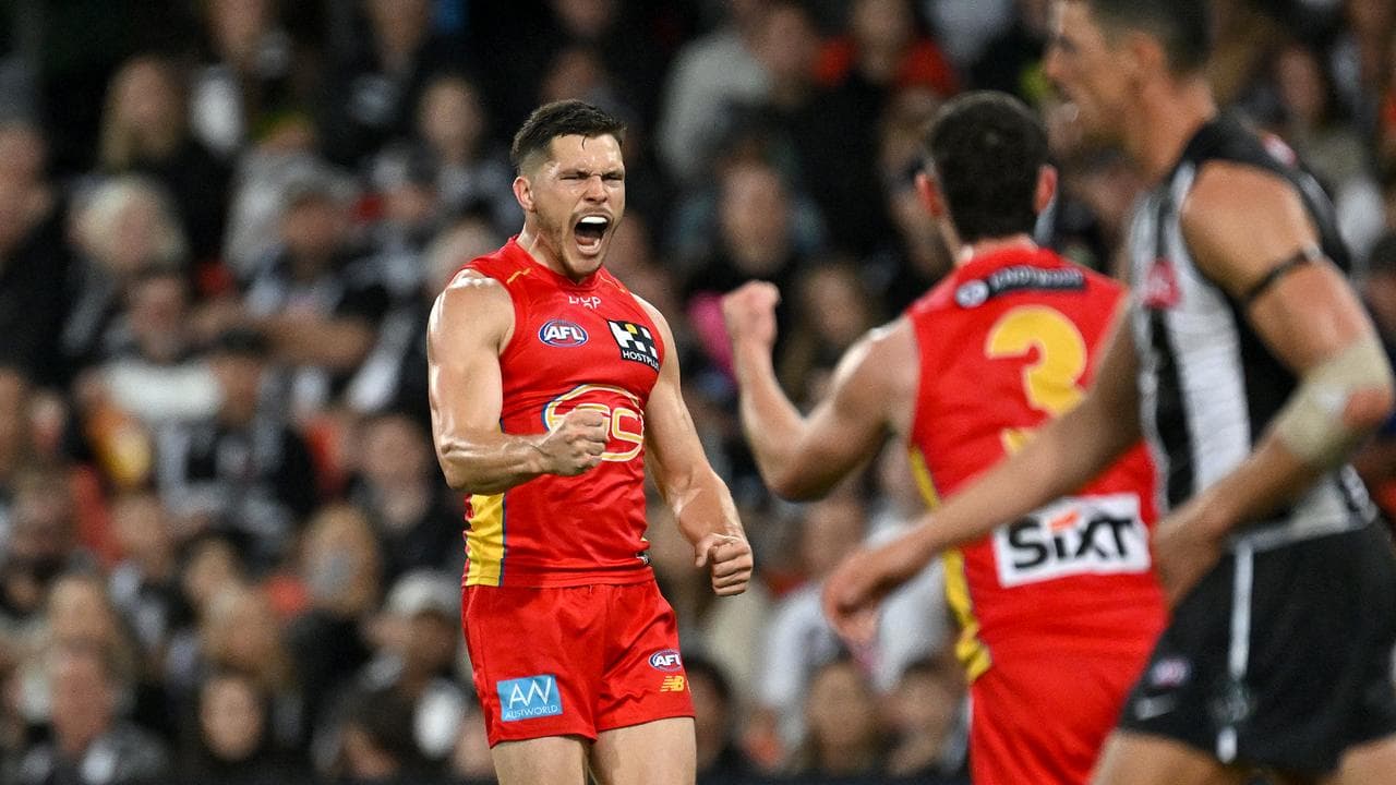 The Suns beat Collingwood  on the Gold Coast in 2024.