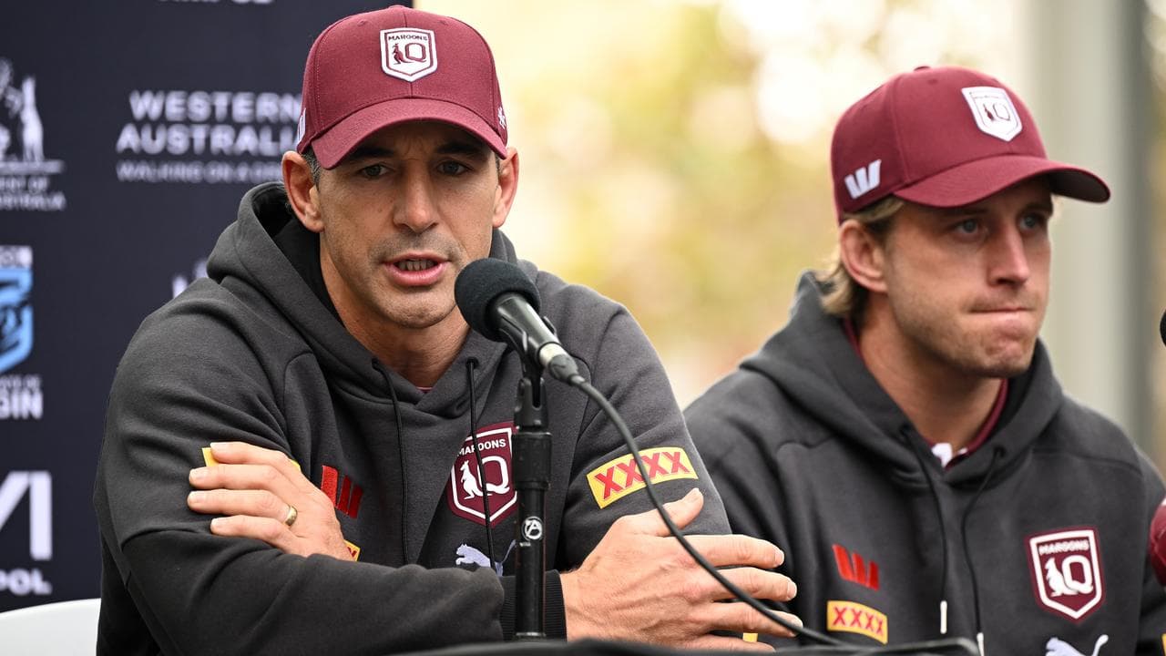 Billy Slater and captain Cameron Munster