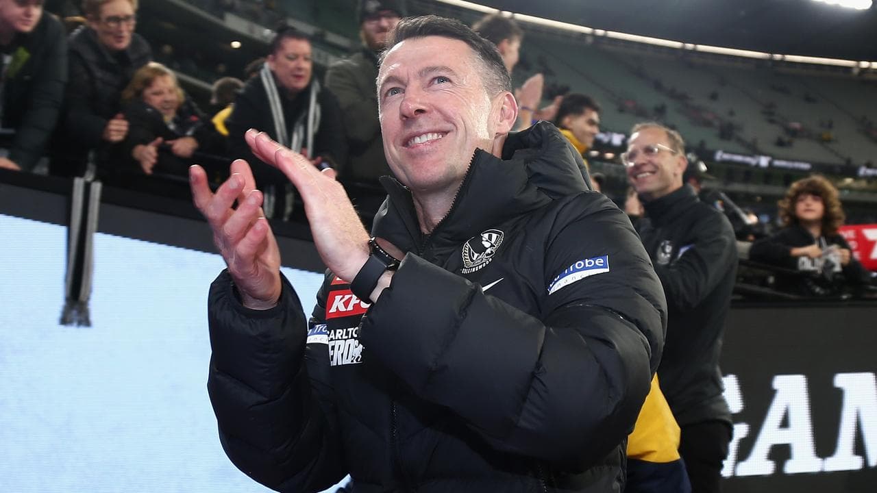 Collingwood coach Craig McRae.