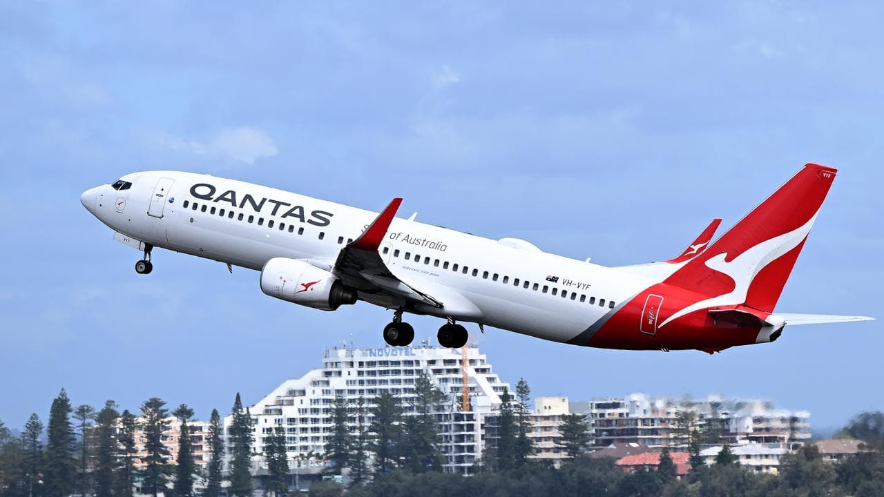 A Qantas plane