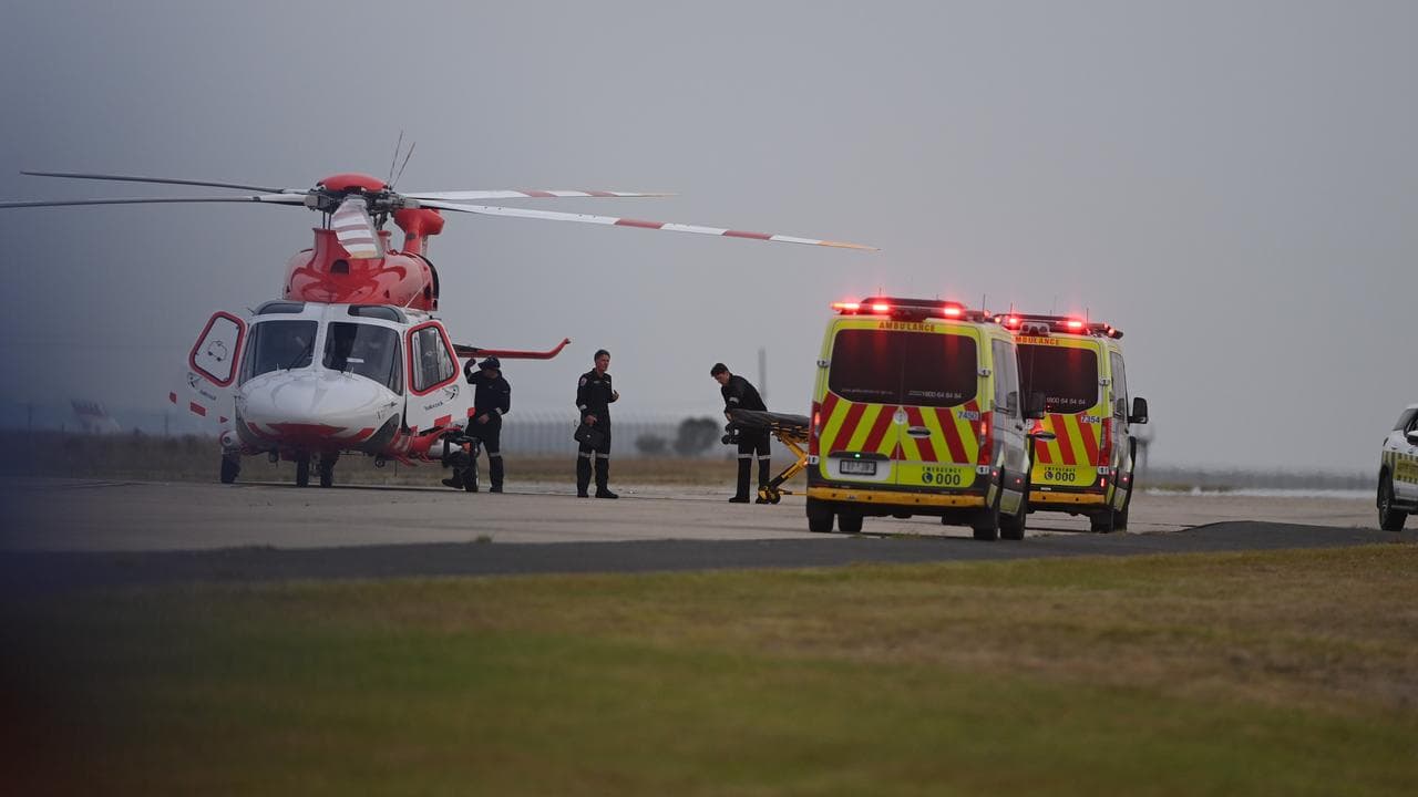 Air show crash scene