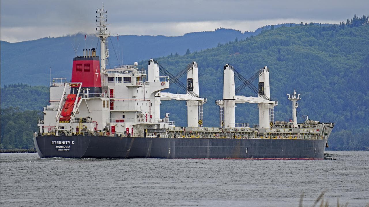 The Liberian-flagged bulk carrier Eternity C in 2019