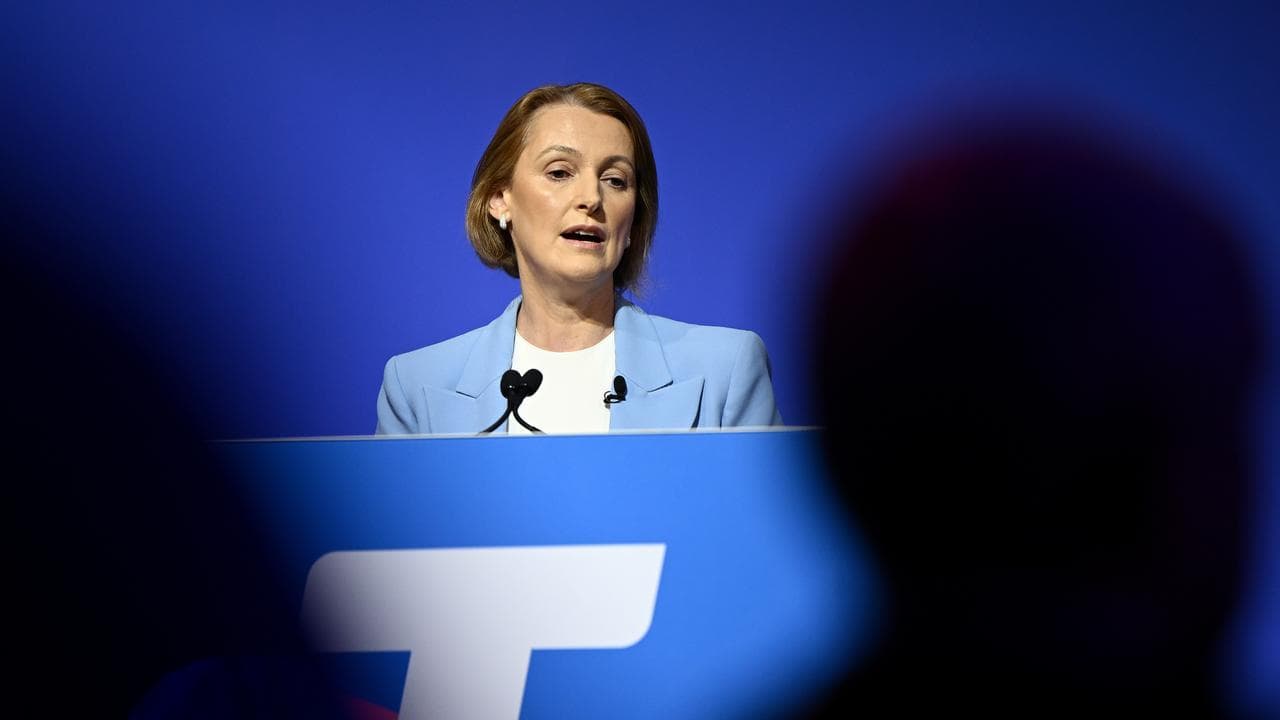Telstra CEO Vicki Brady at the company's AGM