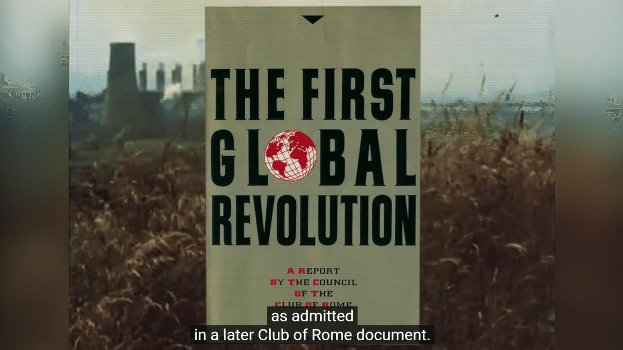 Screengrab from video The Agenda: Their Vision - Your Future (2025)