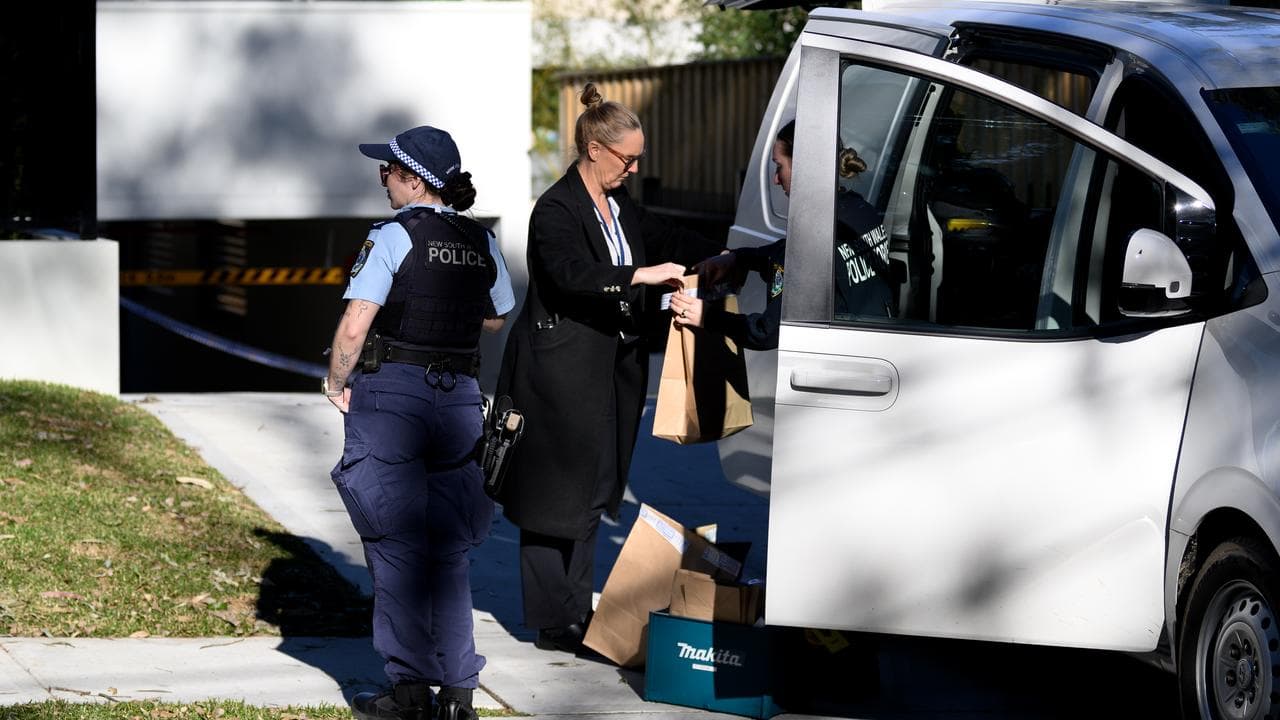 Police at the Play to Learn centre in Turramurra