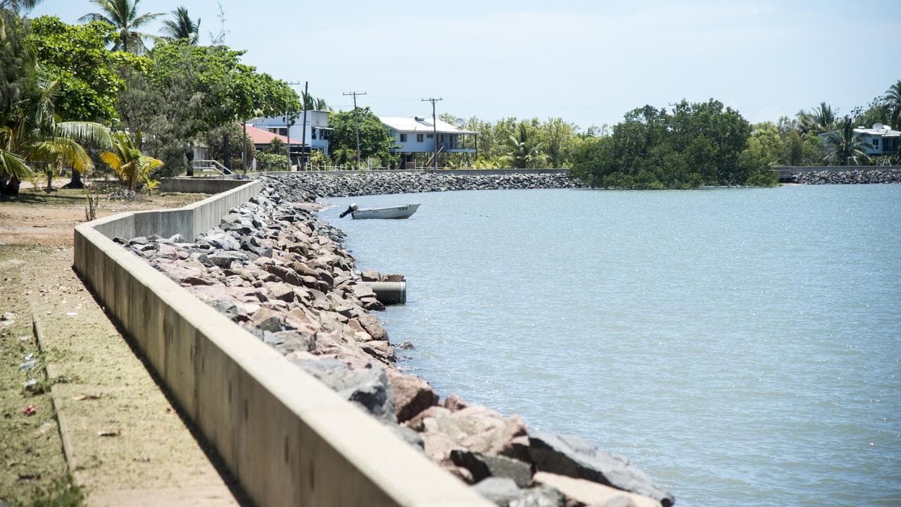 Saibai Island community and seawall