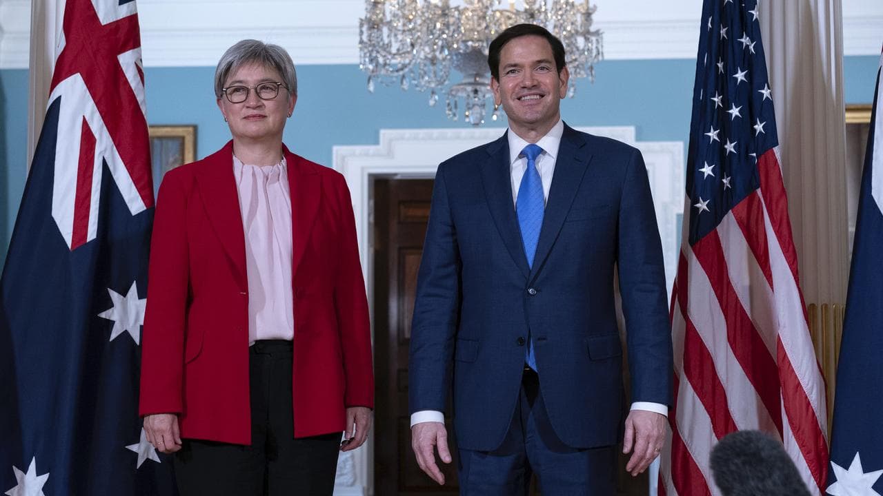 Penny Wong and Marco Rubio (file image)