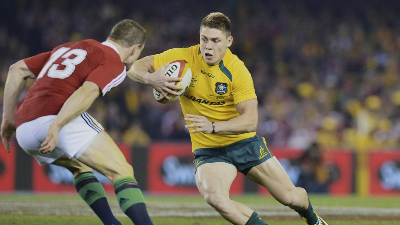 (L-R) Brian O'Driscoll and James O'Connor.