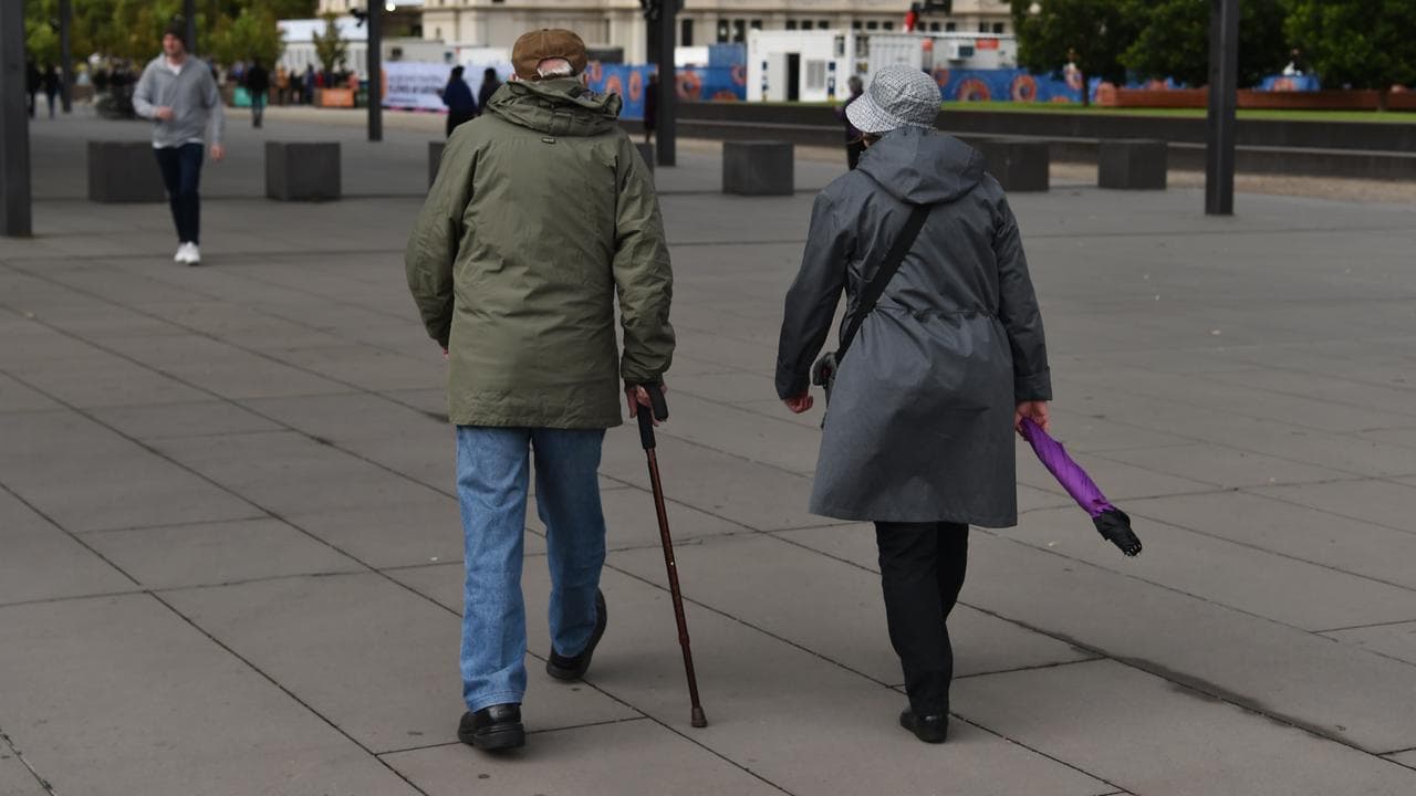 An elderly couple (file image)