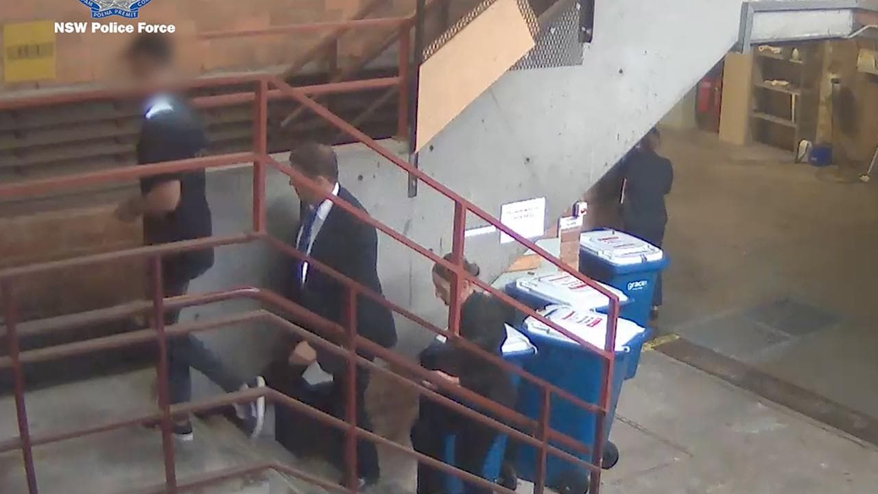 Beaumont Lamarre-Condon being arrested (file image)