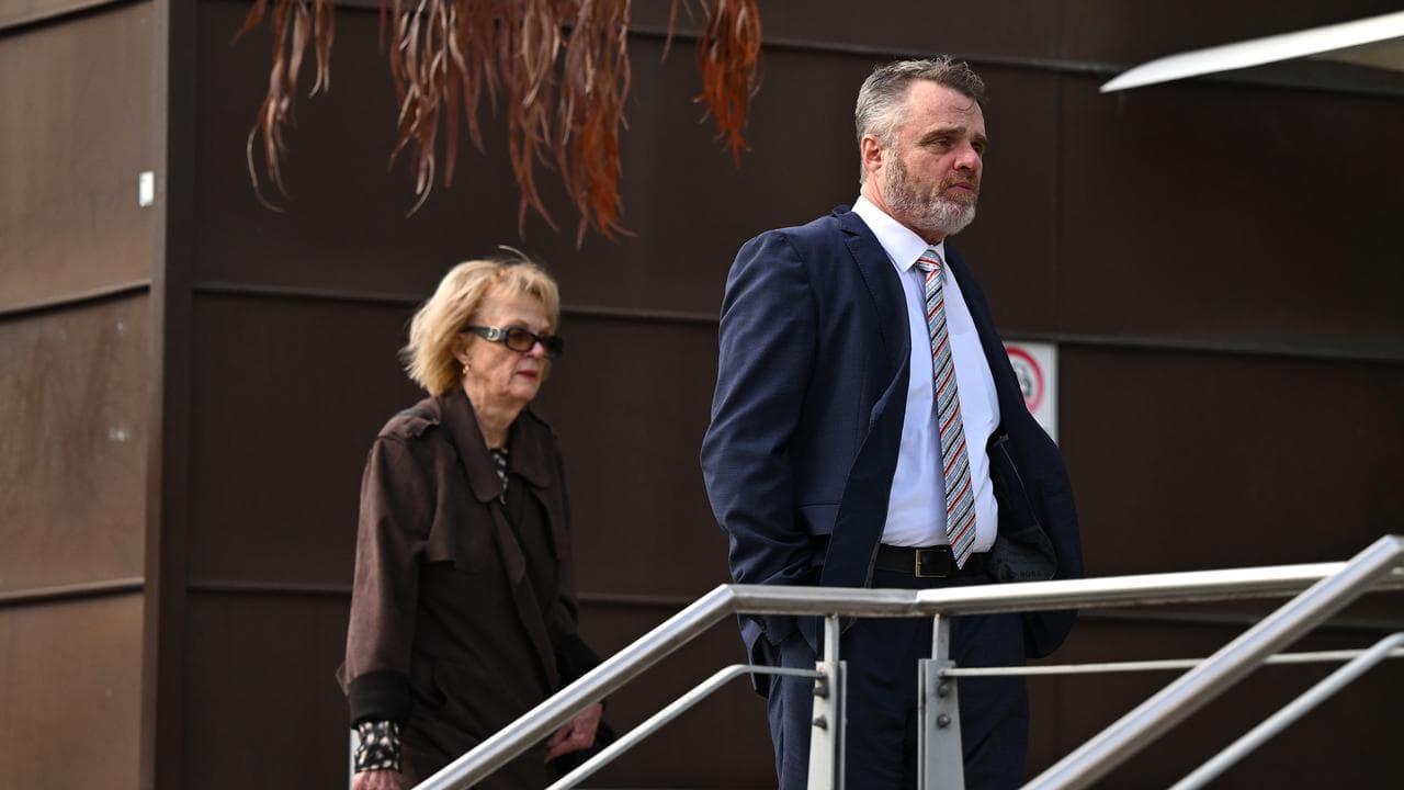 Damien Patrick Richardson arrives to the Moorabbin Magistrates Court