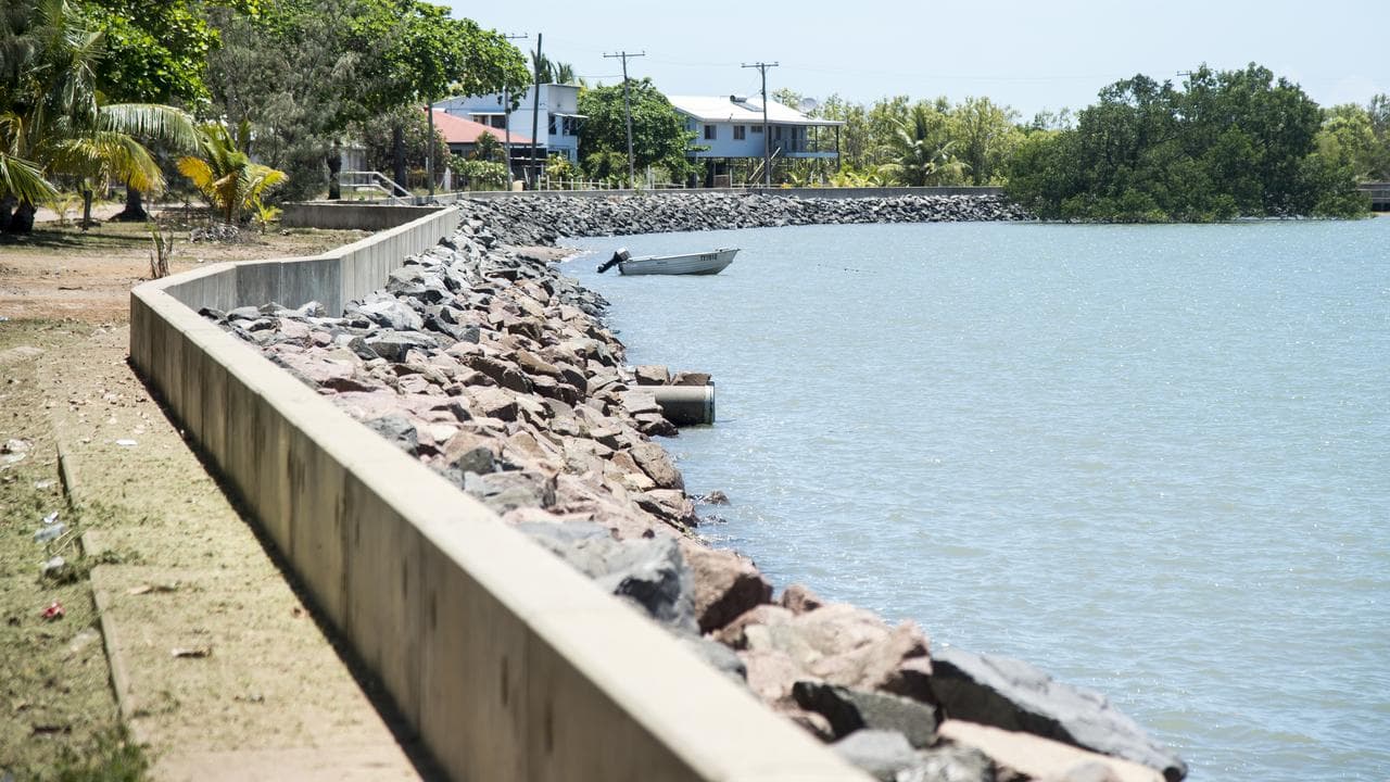 Seawall in the Torres Strait Island