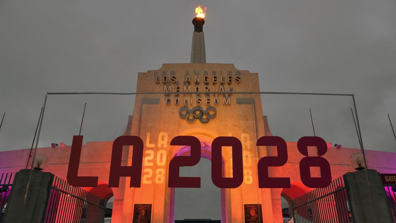 LA Memorial Coliseum.
