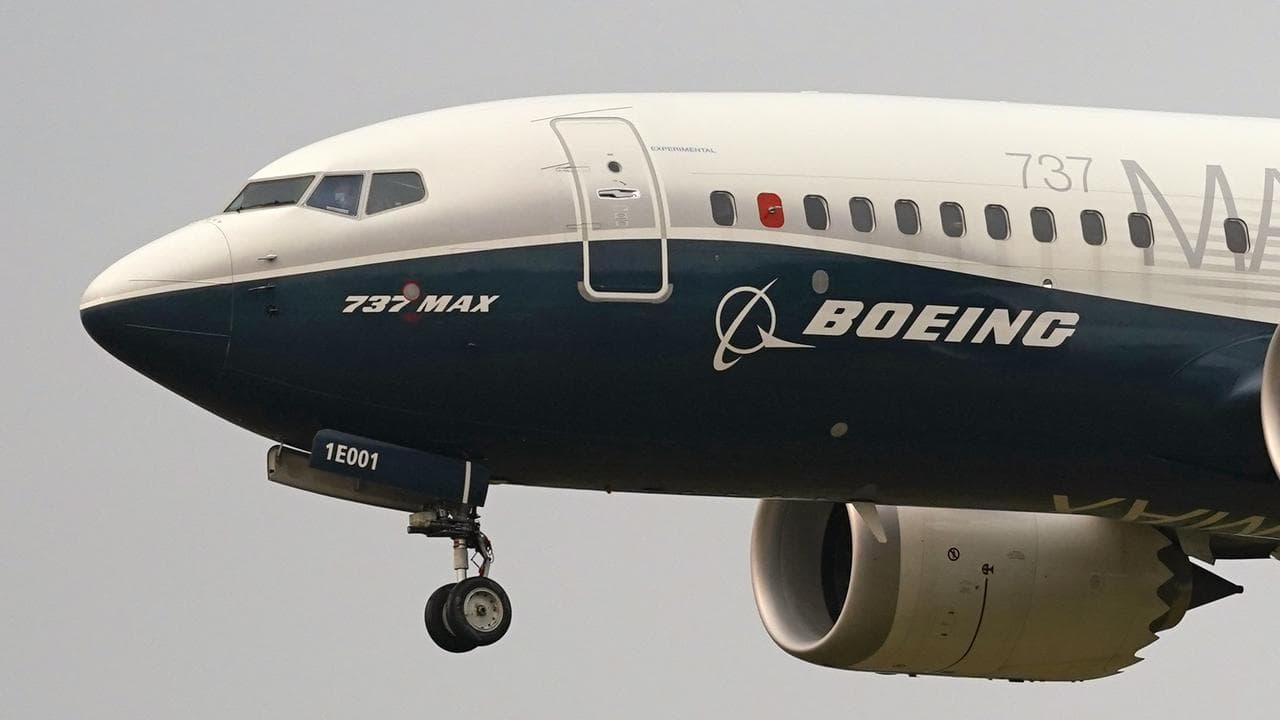 A Boeing 737 Max jet