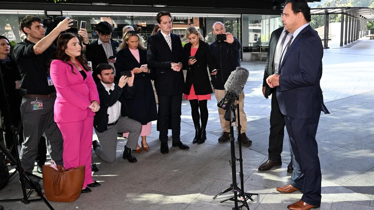 Steve Renouf speaks to the media