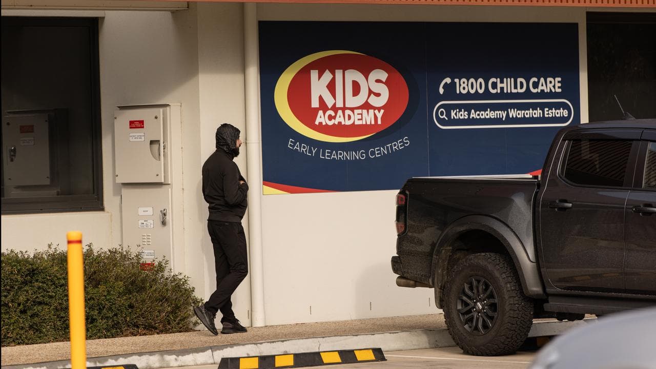 Security guard outside childcare centre