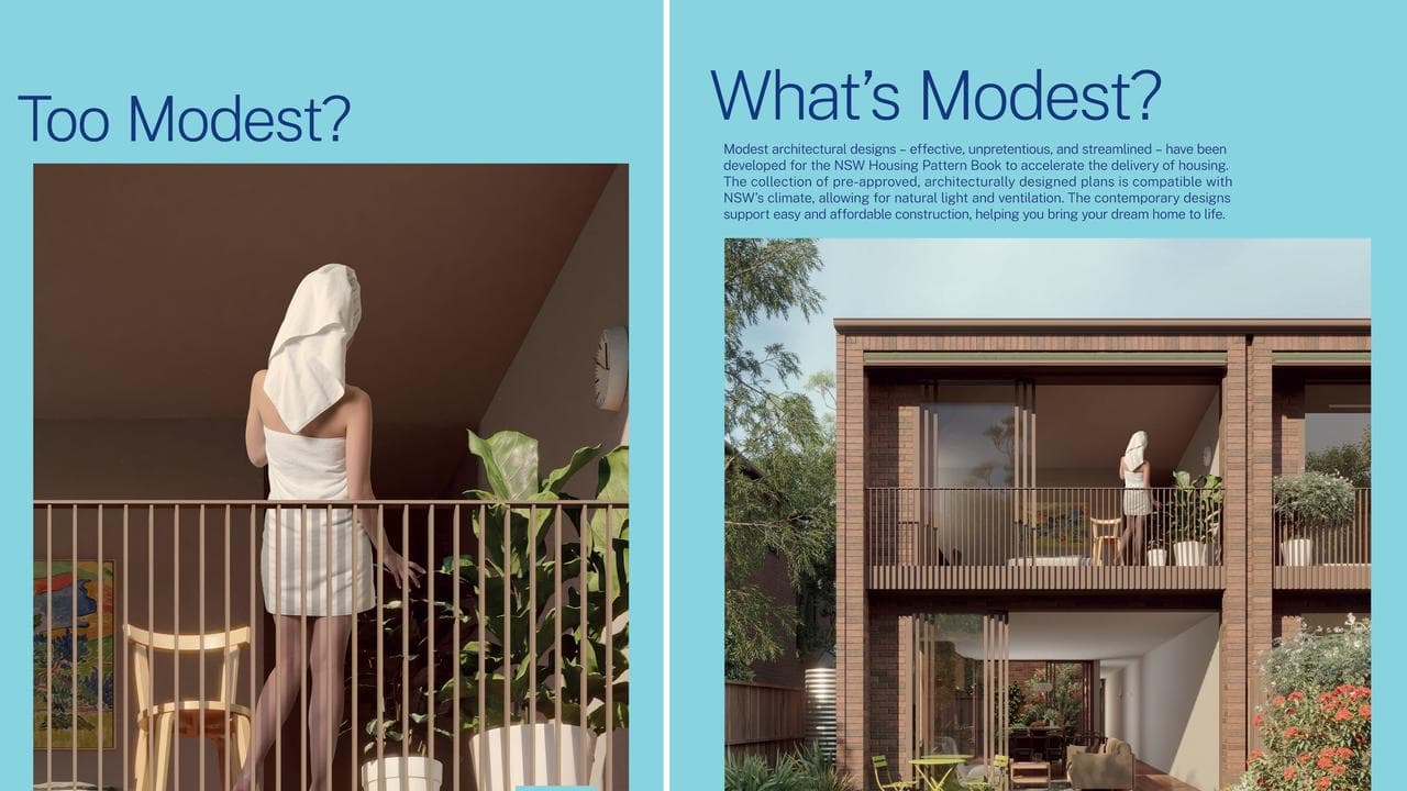 Ads for NSW 'pattern book' housing designs