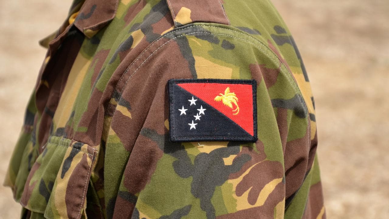 The Papua New Guinea defence force uniform.