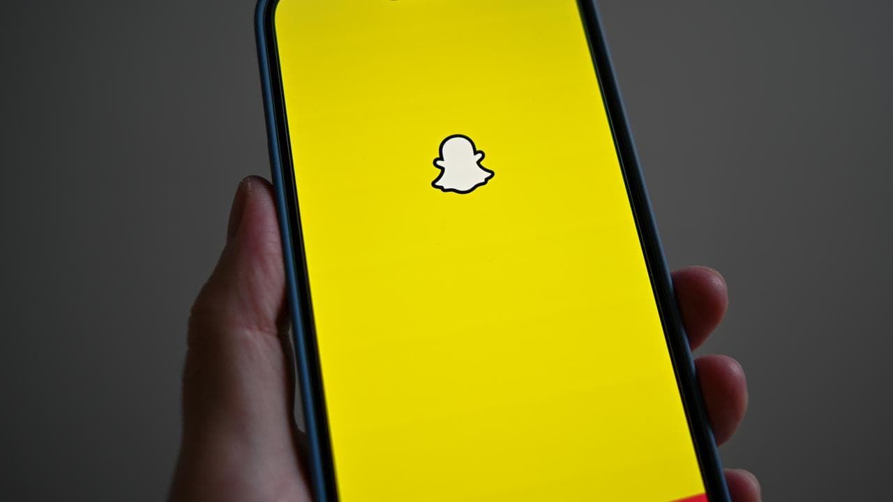 The Snapchat phone application (file image)