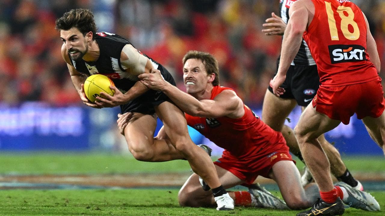 (L-R) Josh Daicos and Noah Anderson.