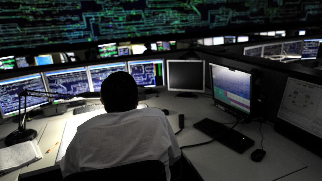 Employee monitors network