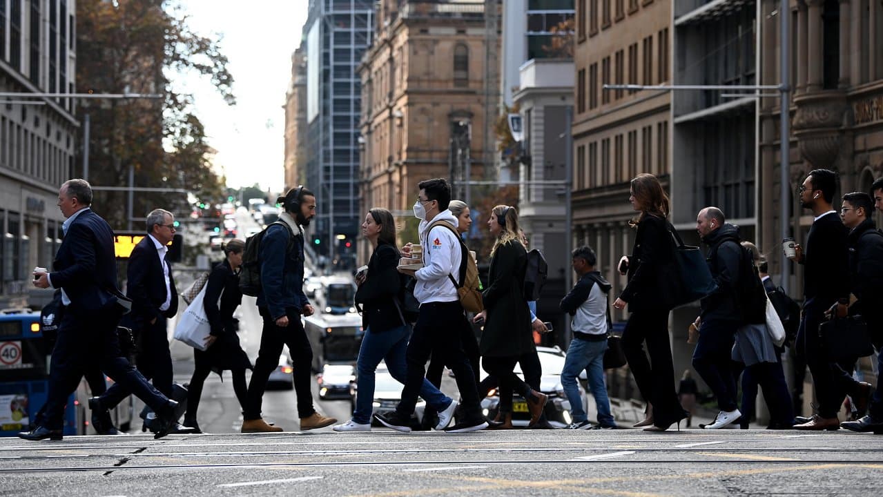 Workers in Sydney's CBD