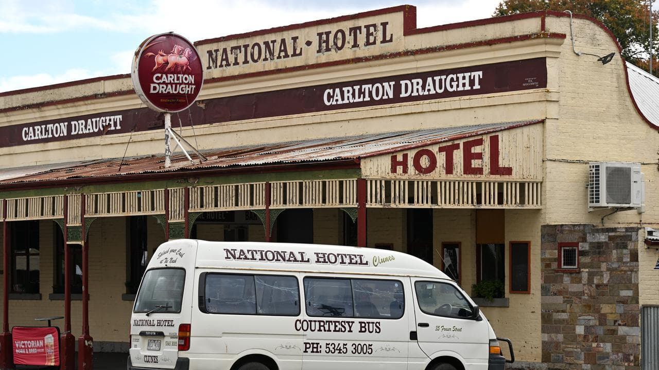 The National Hotel in Clunes (file image)