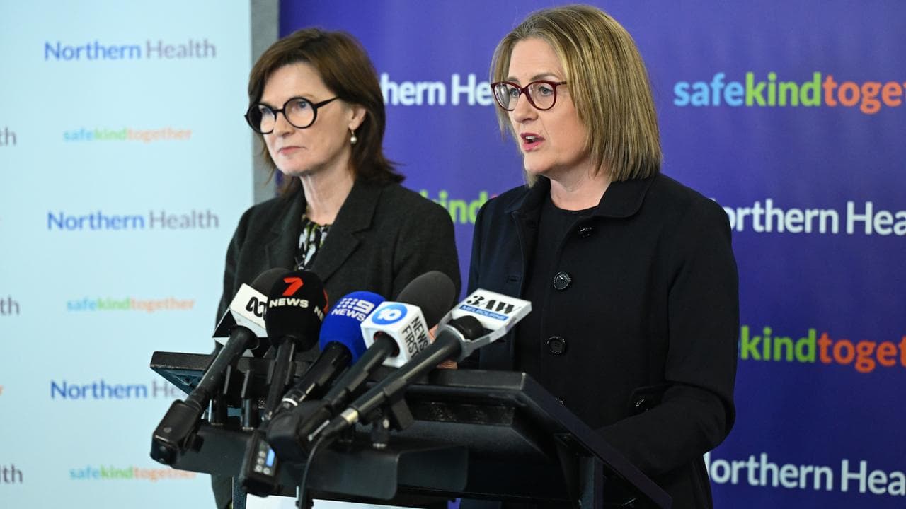 Victorian Health Minister Mary-Anne Thomas and Premier Jacinta Allan