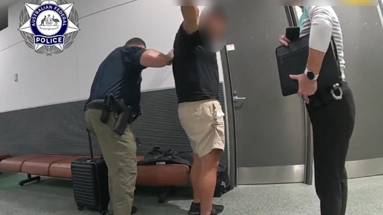 Qld man Grafton Kaifoto being arrested in Brisbane