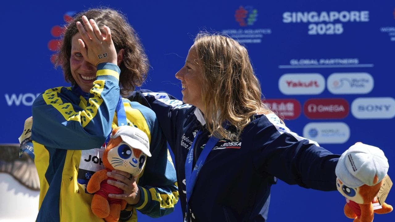 (L-R) Moesha Johnson and Ginevra Taddeucci.