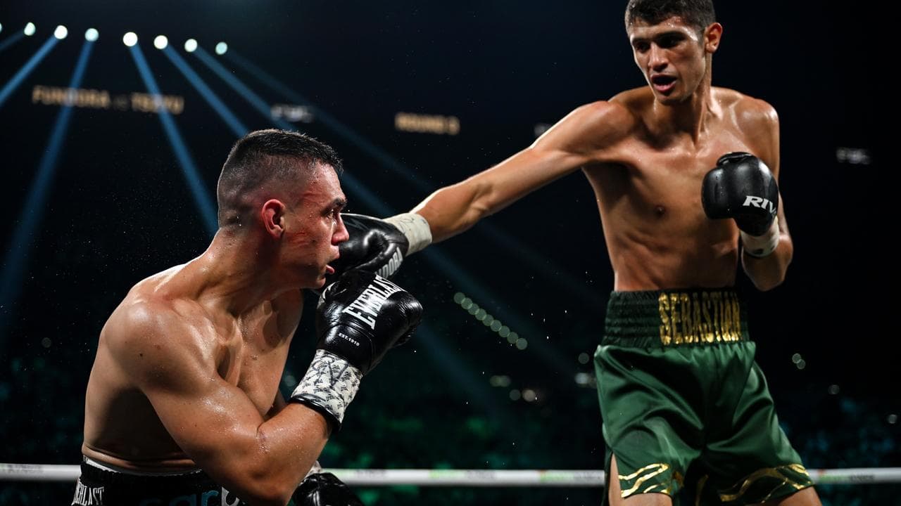 Sebastian Fundora had a distinct reach advantage over Tim Tszyu.