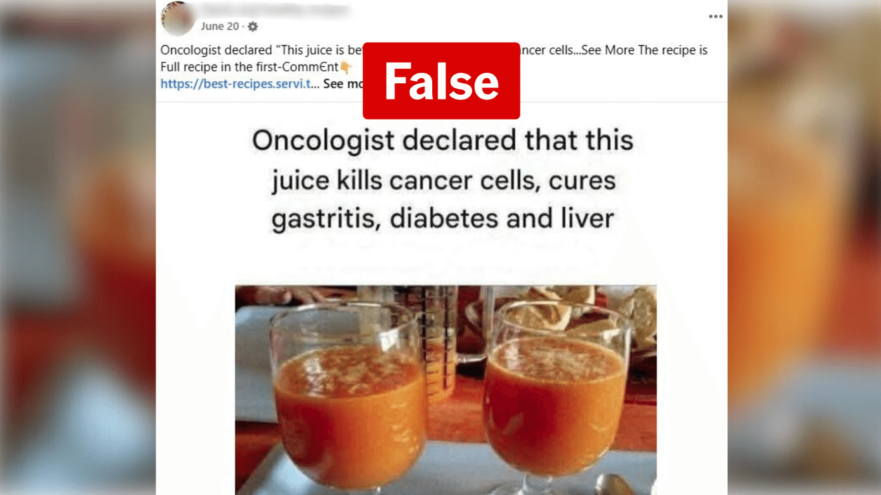 Screenshot of a Facebook post