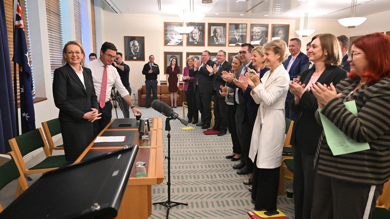 Leader of the Opposition Sussan Ley is applauded