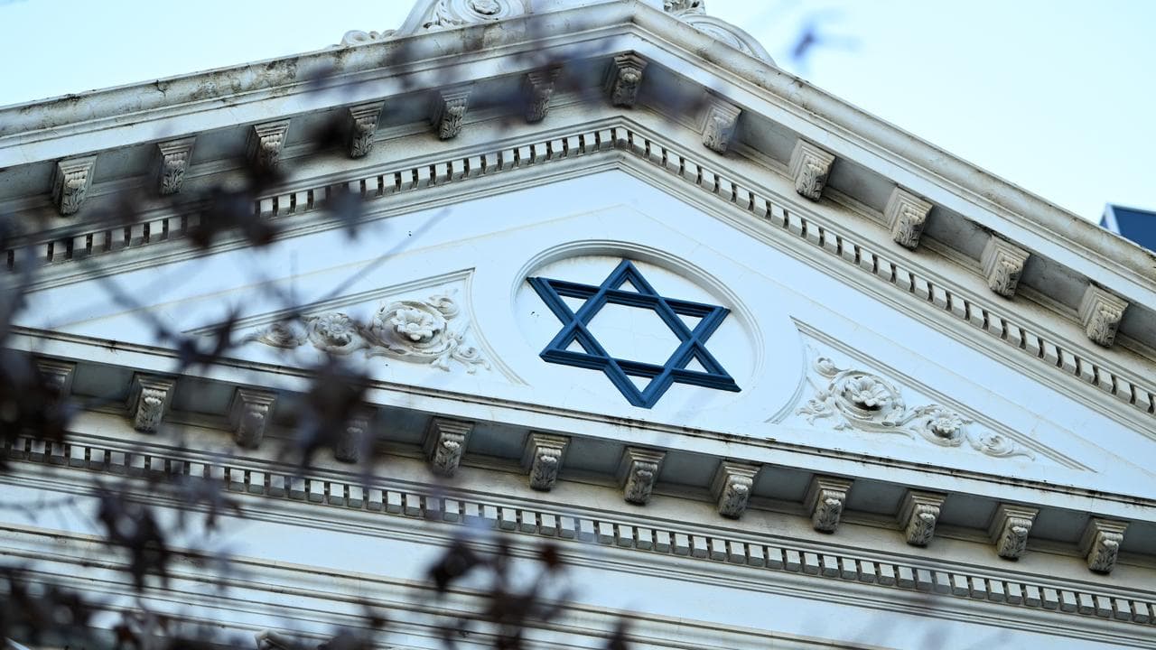 The Star of David on the East Melbourne synagogue (file)