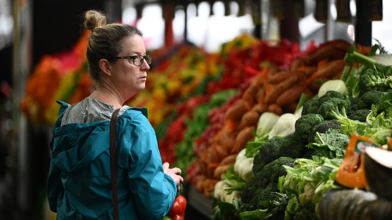 Person shops fresh produce