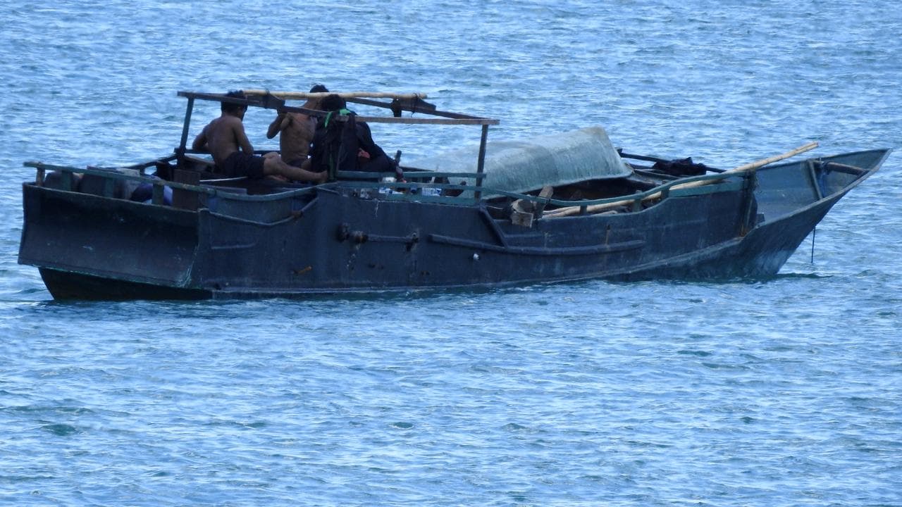 A foreign illegal fishing boat.
