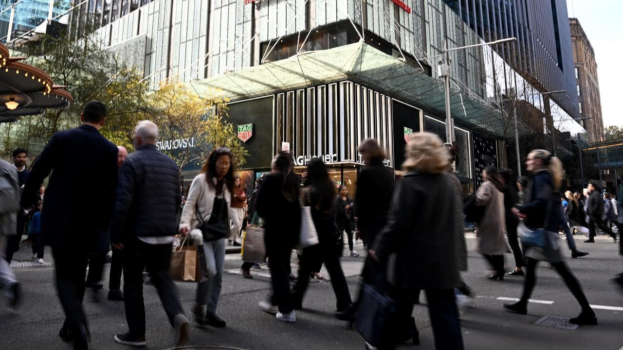 People walking in central Sydney