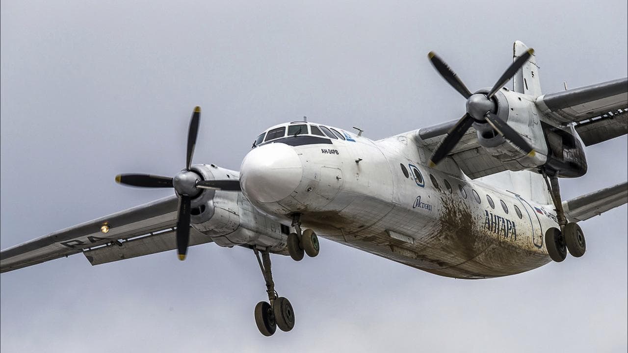Antonov An-24 passenger plane