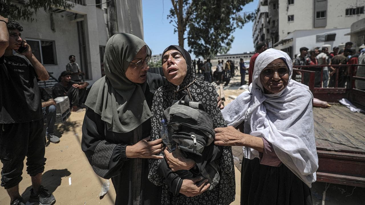 A Palestinian mother mourning her son's death