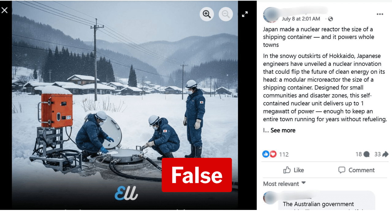 Screenshot of a Facebook post.
