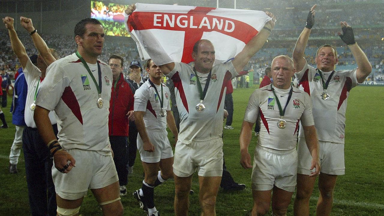 Martin Johnson (left)