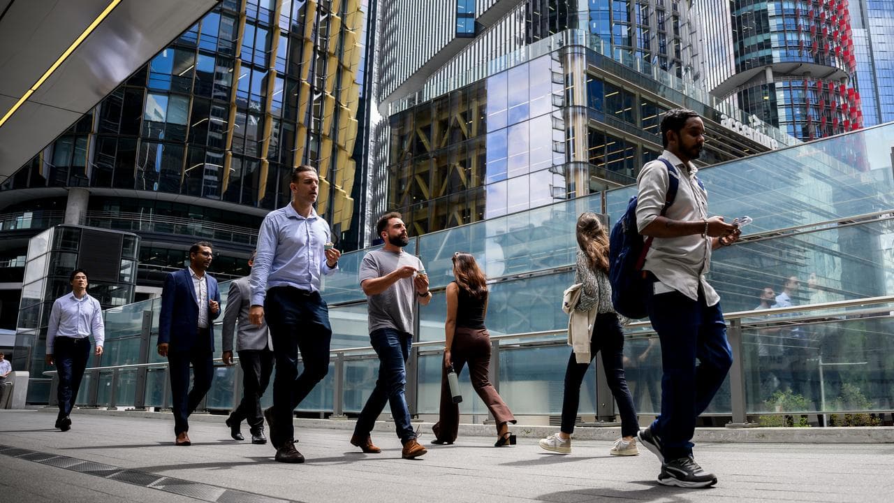 People in Sydney CBD